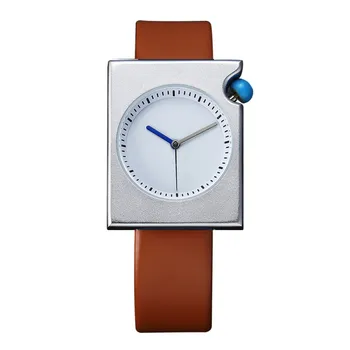 

New Quartz Watch Men Luxury Rose Gold Square Men Sport Watch Leather WristWatches Waterproof Dress Watches Relogio