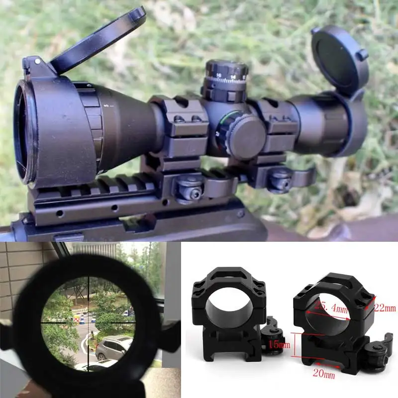 

Hunting Optical 3-9x32 AO 1inch Tube Mil-dot Compact Riflescope With Sun Shade and QD Rings Tactical Rifle Scope Free s