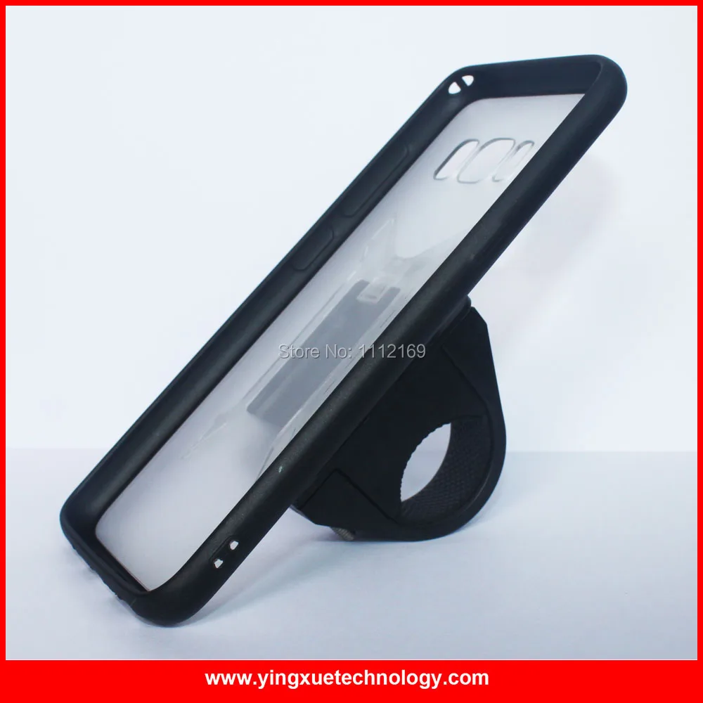 

Bike HandleBar Mount Cell Phone Holder Rail Mount Holder Stand with Grip Clip Case for Samsung Galaxy S8/S8 Plus/S9/S10/S10E