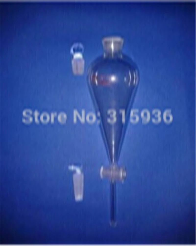 Купить 250 мл, стеклянных сферических separatory воронка, грушевидной