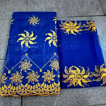 

bazin riche 2019 nouveau royal blue lace fabric african fabric lace material brocade jacquard fabric top qualiy7yard/set