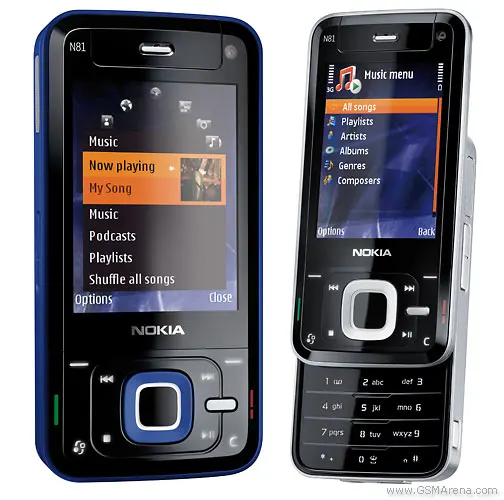 N81 разблокированный Nokia N81 GSM 3G сеть WIFI 2MP камера FM 2,4 дюймов мобильный телефон 1 год гарантии отремонтированный