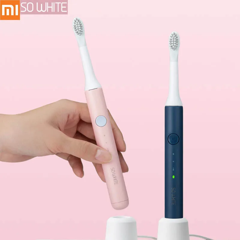 XIAOMI SO WHITE Sonic электрическая зубная щетка Беспроводная Индукционная зарядка IPX7 Водонепроницаемая зубная щетка вибрационная Чистка