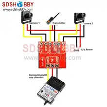 2015 Mini 2 Ways Video Switcher Module 2 Channels Video Switch Unit for FPV