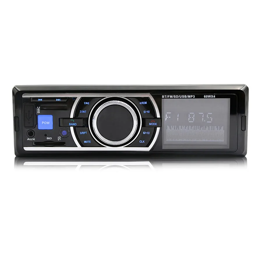 12V Bluetooth Auto Car Radio 1DIN Stereo Audio MP3 Player FM Radio Receiver Support Aux Input SD USB + Remote Control