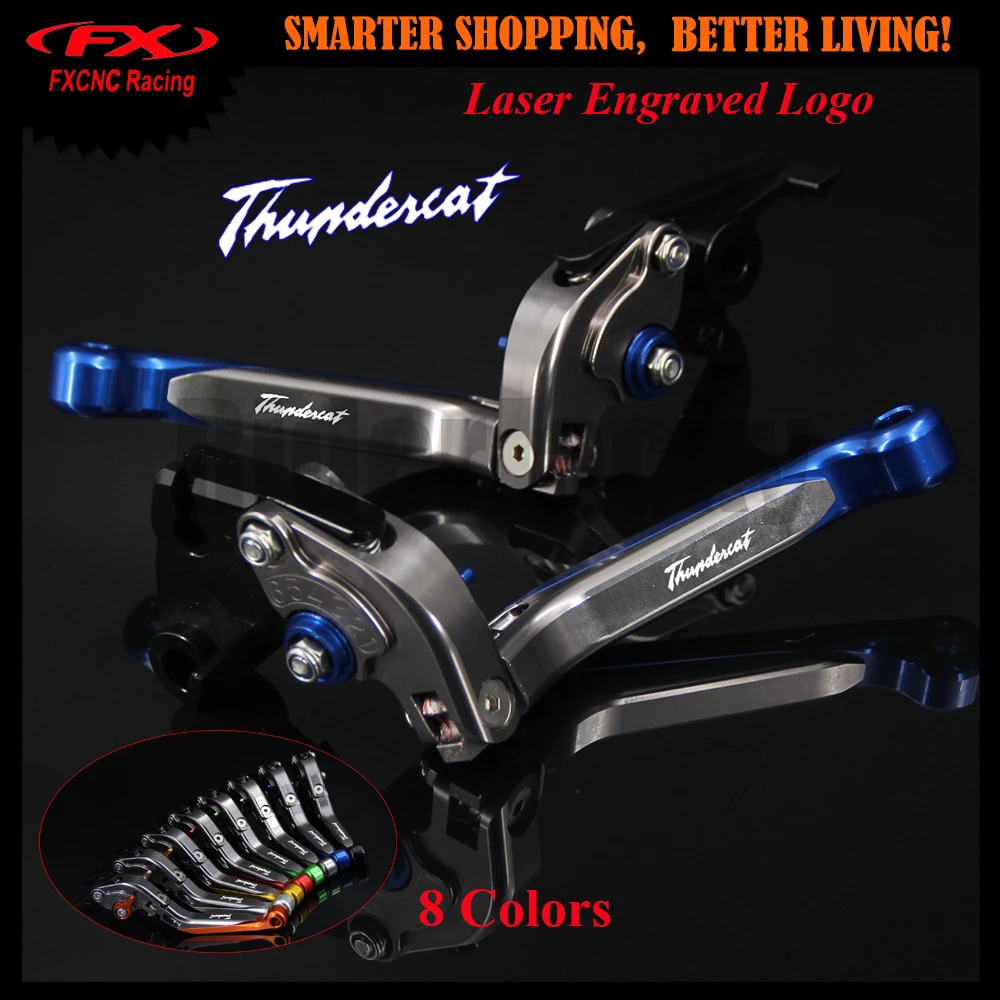 ! С логотипом CNC синий рычаг тормоза сцепления мотоцикла для YAMAHA YZF600R Thundercat 1996 2007