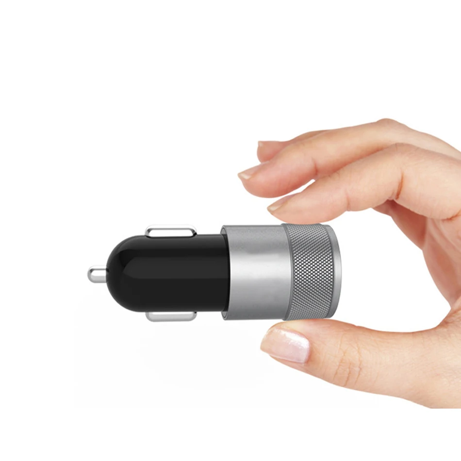 Dual USB Car Charger LCD Digital Display Phone Charger in car For iPhone X 8 8plus Samsung S8 S9 Smartphone Car-charger14141414