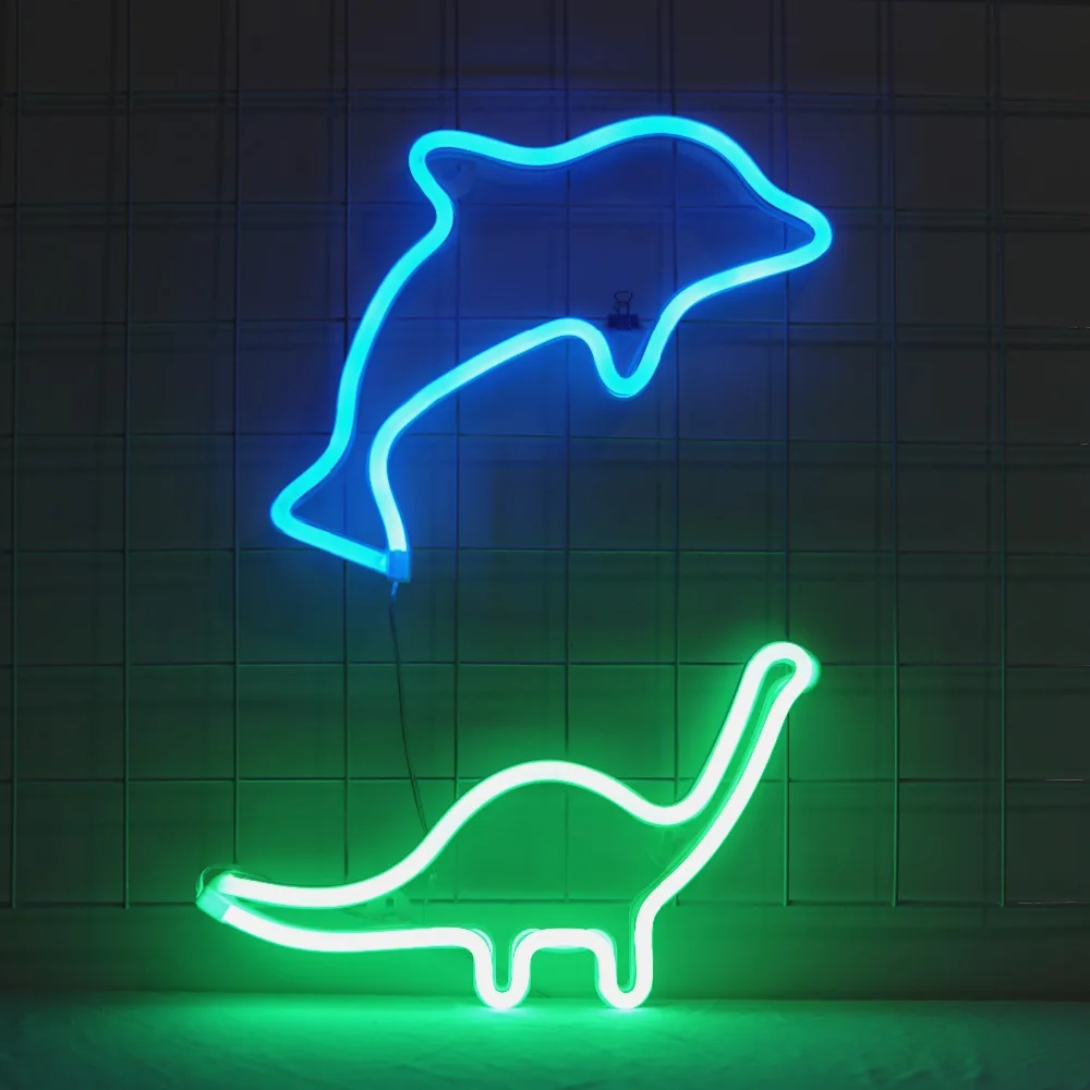 Новинка 3D Динозавр светодиодный ночник животное стены сказочное освещение детская вечеринка Декор для спальни подарки для детей Питание от батареи