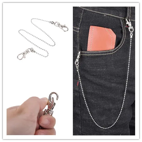 47CM Keychain Punk Style For Men Women Fashion Wallet Belt Chain Metal Trousers Chain For Pants Jewelry Unisex