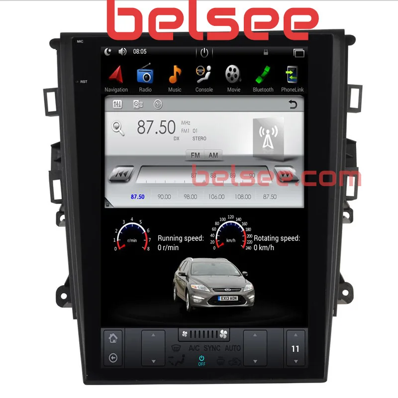 

Belsee 12.1" Tesla Style Screen Android 7.1 Multimedia Radio Stereo Head Unit Navigation for Ford Mondeo Fusion MK5 2013-2017