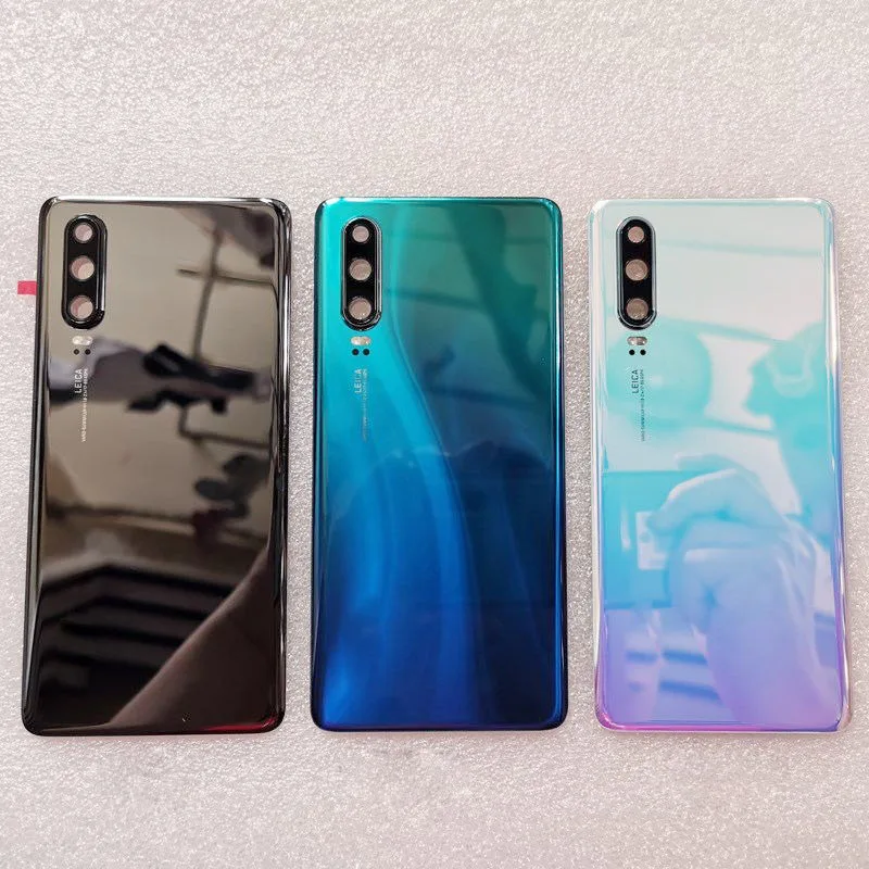 P30 задняя дверь для huawei P30/P30 Pro крышка батареи Стекло Корпус+ камера вспышка объектив Запасные части