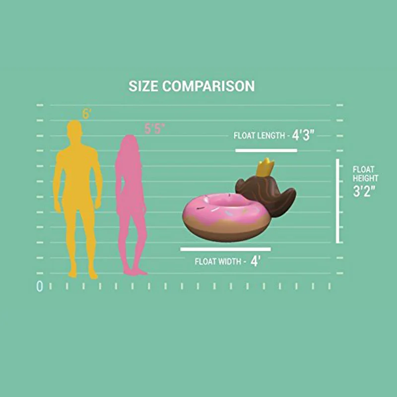 120 см гигантский розовый пончик Кольцо Плавание борода воды стул надувной матрас Air матрас для отдыха для детей и взрослых бассейн вечерние