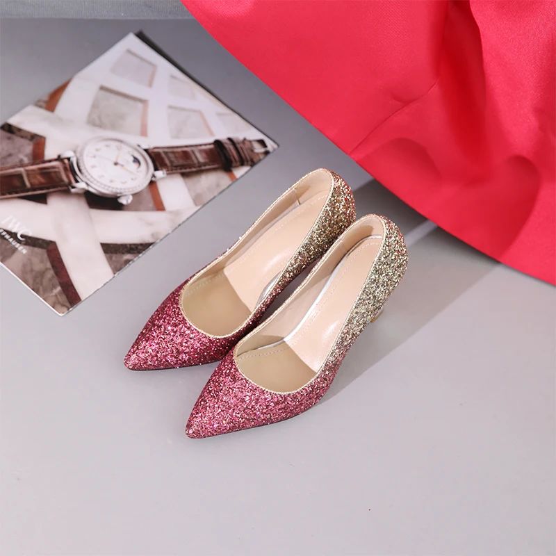 SARAIRIS Sexy Thin High Heels Party women's Stiletto Large Size 43 Ins Style new Brand New Bling Classics women's Shoes
