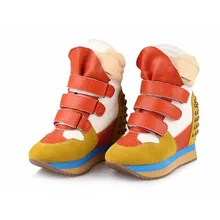 Г., модная женская удобная повседневная обувь из коровьей замши на платформе с высоким берцем Женская Теплая обувь с заклепками в винтажном стиле