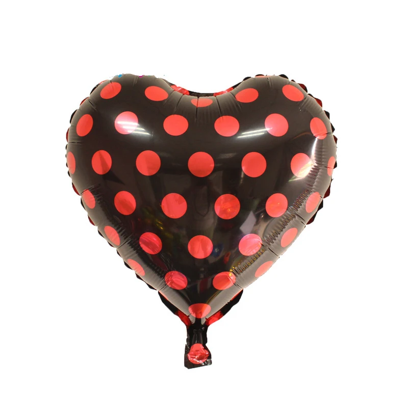 18 дюймов черный, красный белое пятно шарики в горошек Микки и Минни Маус серии День рождения точка baby shower Декор globos воздушные шары - Цвет: 2