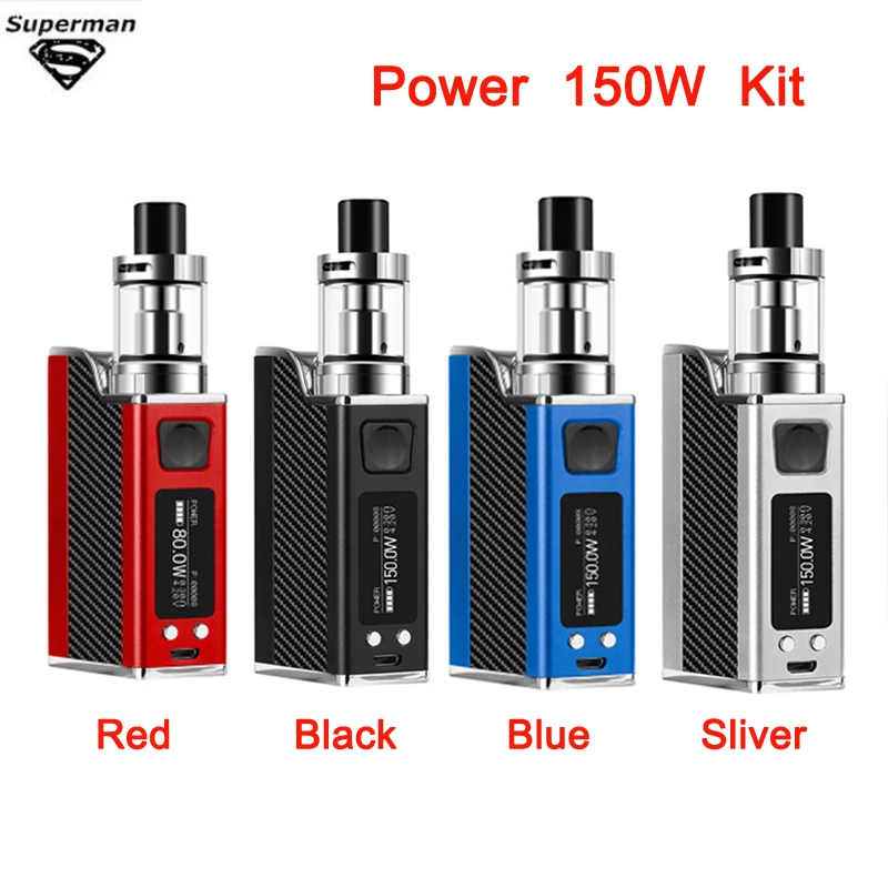 SUB TWO 150 Вт бокс мод VAPE Kit 1500 мАч встроенный аккумулятор с емкостью 2 0 мл электронная