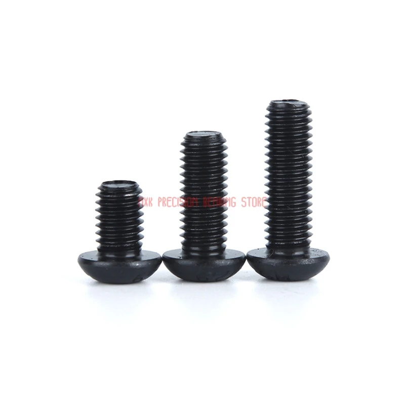 

2019 New Drywall Parafuso Parafusos 10pcs 12.9 Grade M3 M4 M5x6/8/10/12/16/20/25 Mm Black Hexagon Socket Head Screws Round Cup