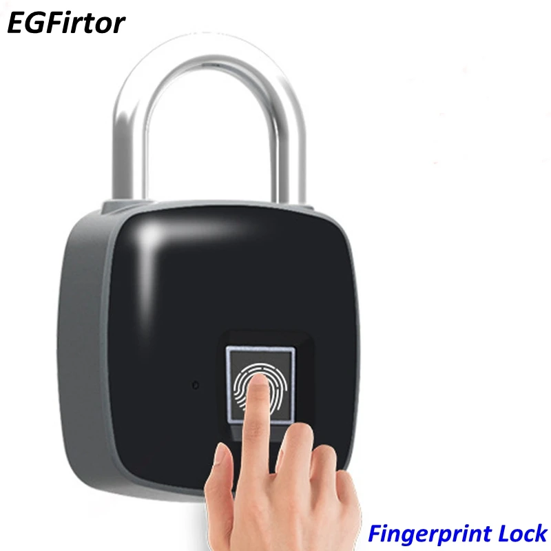 Waterproof Fingerprint Padlock Lock Keyless Access Control Reader Biometric Fingerpinter USB Rechargeable Anti-Theft Door Lock Waterproof Fingerprint Padlock Lock Keyless Access Control Reader Biometric Fingerpinter USB Rechargeable Anti-Theft Door Lock