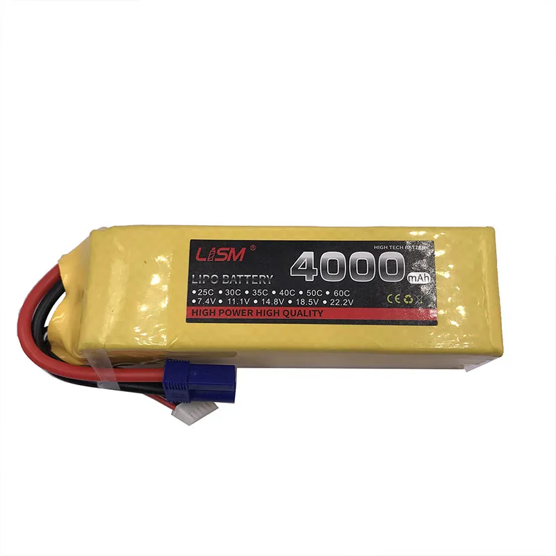 

22.2V 6S 4000mAh 30C Lipo Battery For for RC Airplane Helicopter Quadrotor Drone Car chargeable RC LiPo battery 6S 30c AKKU#30F9