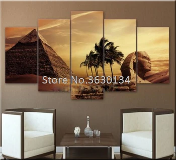 

DIY Diamond Painting Cross Stitch Kits Full Diamond Embroidery 5D Square Diamond Mosaic Home Decor Egyptian Pyramids 5pcs