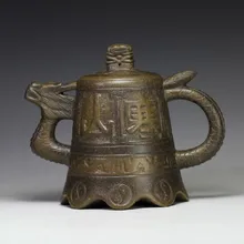 Исин древние часы горшок/чайник из фиолетовой глины руды Бронзовый чайник аутентичный специальный известный чайник ручной работы 320 мл чайный набор