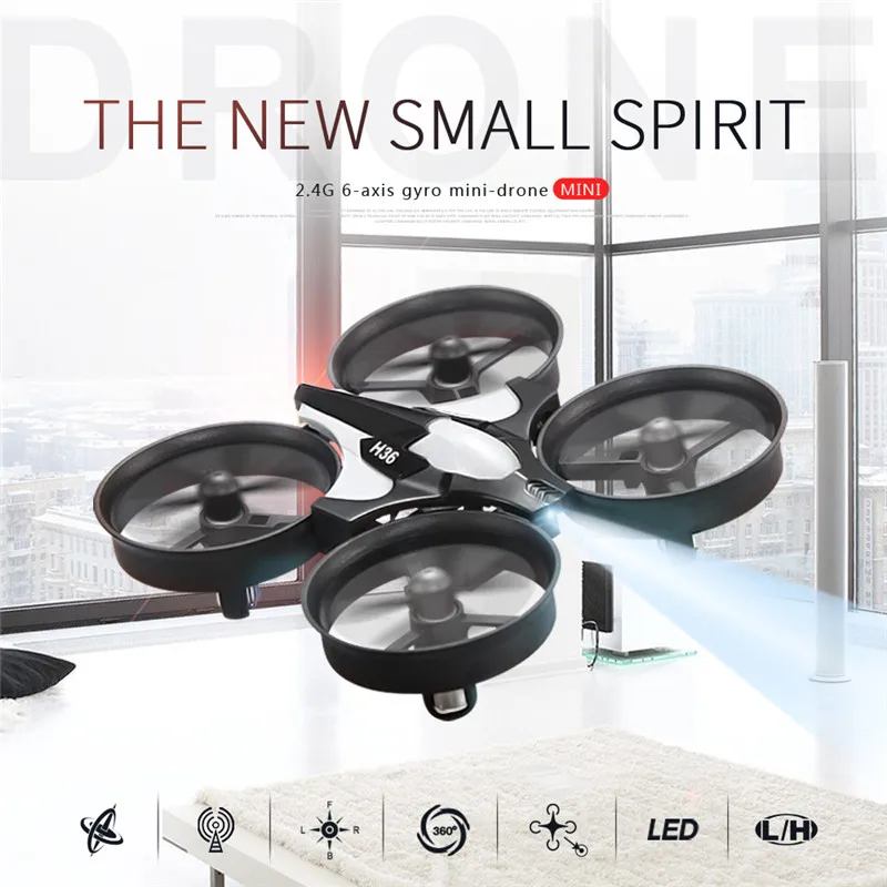 

RC Drone H36 Mini Drone Quadcopters Headless Mode One Key Return RC Helicopter VS JJRC H8 Mini H20 Dron Best Toys