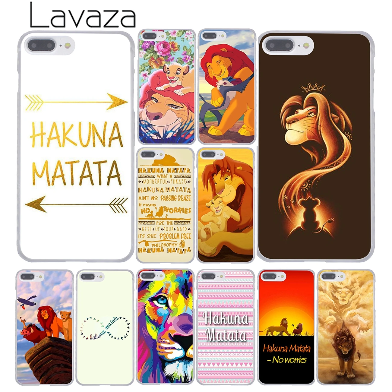 

Lavaza The Hakuna Matata Lion King Hard Phone Cover Case for iPhone XR X 11 Pro XS Max 8 7 6 6S 5 5S SE 4S 4 10