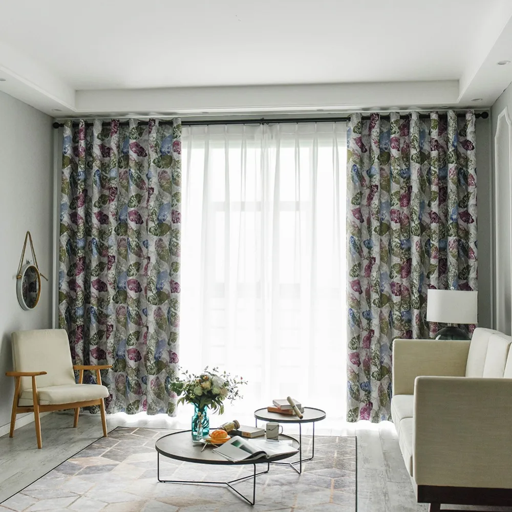 Topfinel элегантные современные плотные оконные шторы с рисунком листьев для гостиной, спальни, кухни, декоративные оконные занавески