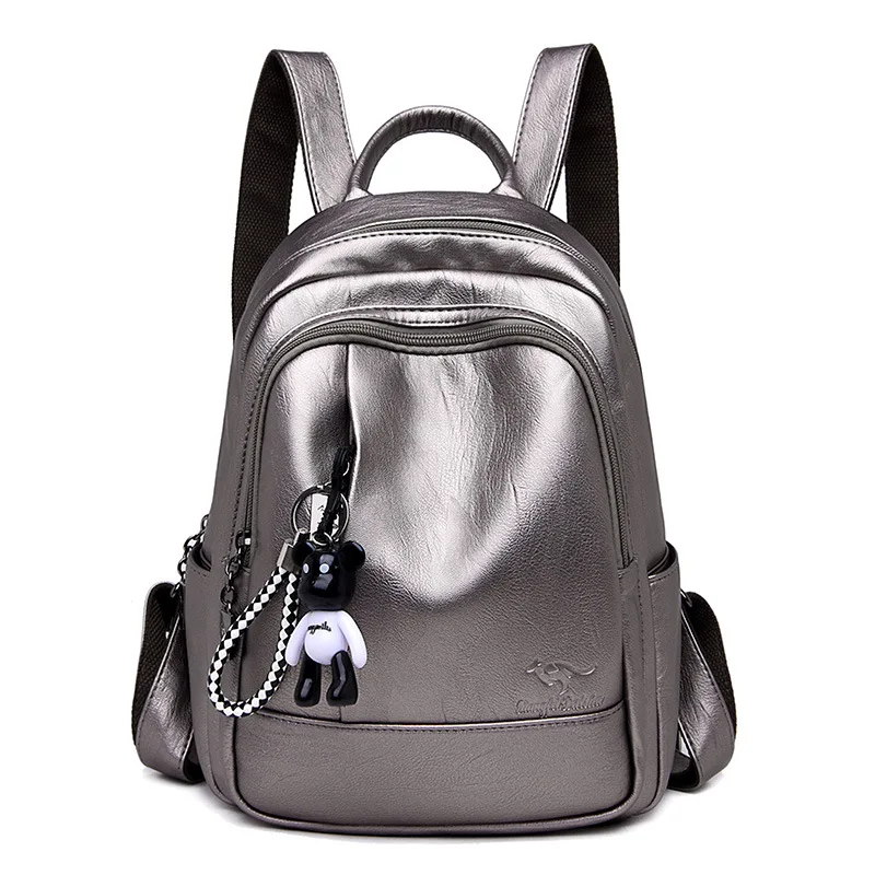 

2019 New Women's Backpack Leather Female Backpacks High Quality Schoolbags for Teenagers Girls Women Large Capacity School Bags