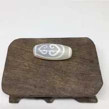 Редкие узоры специальные двойные сердца 12 мм* 30 мм белый цвет натуральный агатовый амулет дзи бусины для браслета DIY Изготовление ювелирных изделий