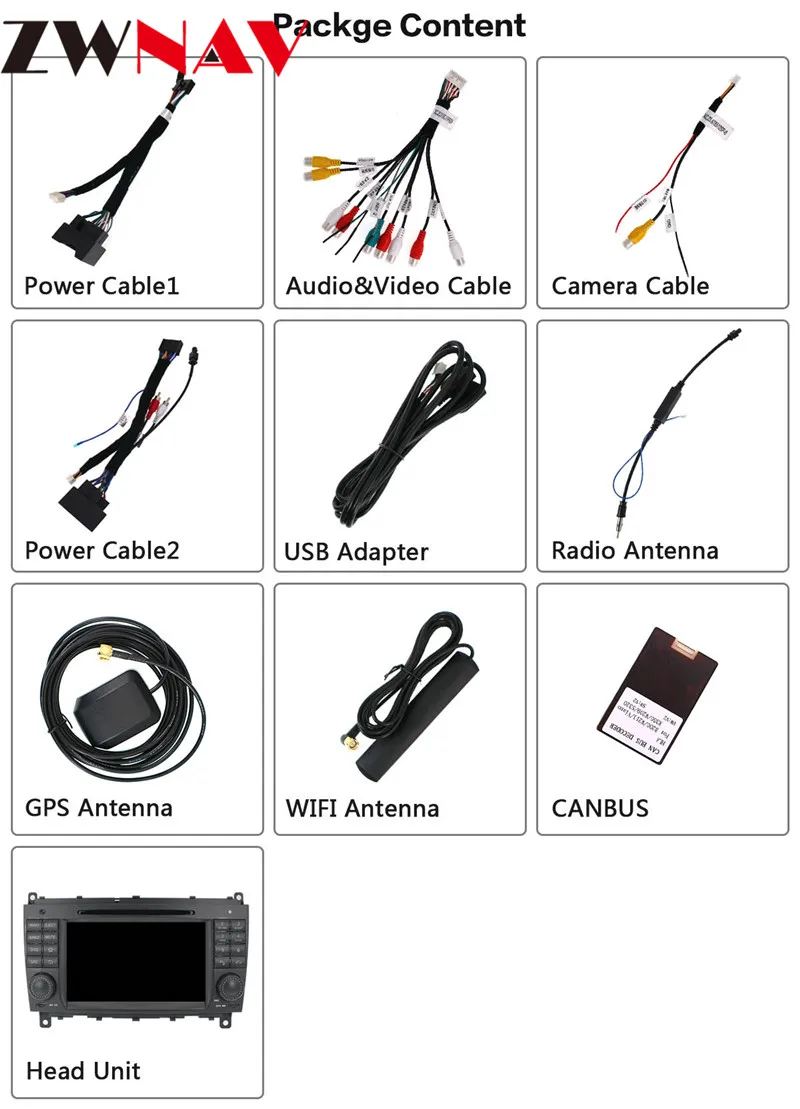 4+ 32GB Android 9,0 автомобильный dvd-плеер gps головное устройство для Mercedes Benz CLK W209 2006-2012 CLS W219 2004-2008 Мультимедиа Стерео 8 ядер