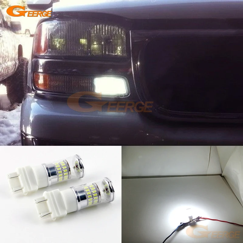 

For Chevrolet Colorado 2006 2007 2008 2009 2010 2011 2012 Excellent Ultra bright White Reflector 3157 LED Bulbs Daytime DRL