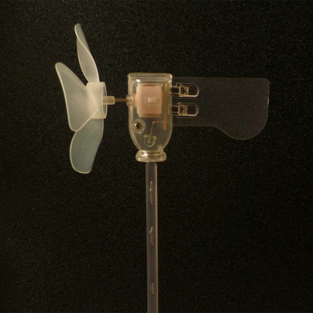 Red Green White Blue Vertical DIY Small Dc Motor LED Windmill Turbines Wind Generator Model
