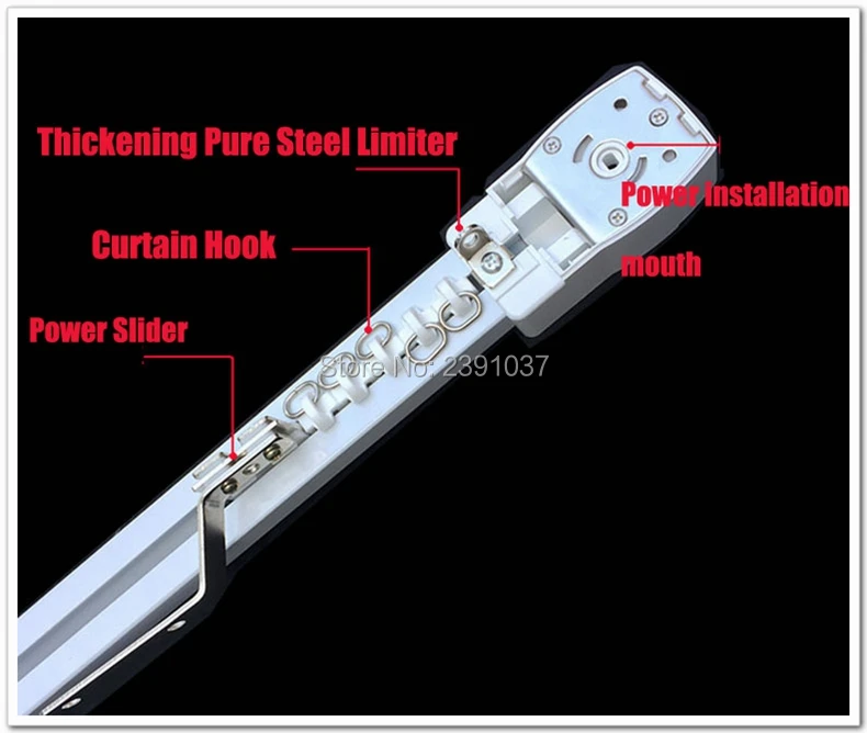 Электрический карниз для занавески + электродвигатели для штор Совместимость с google home assistant (wifi) 100-240 в устройство «умный дом»