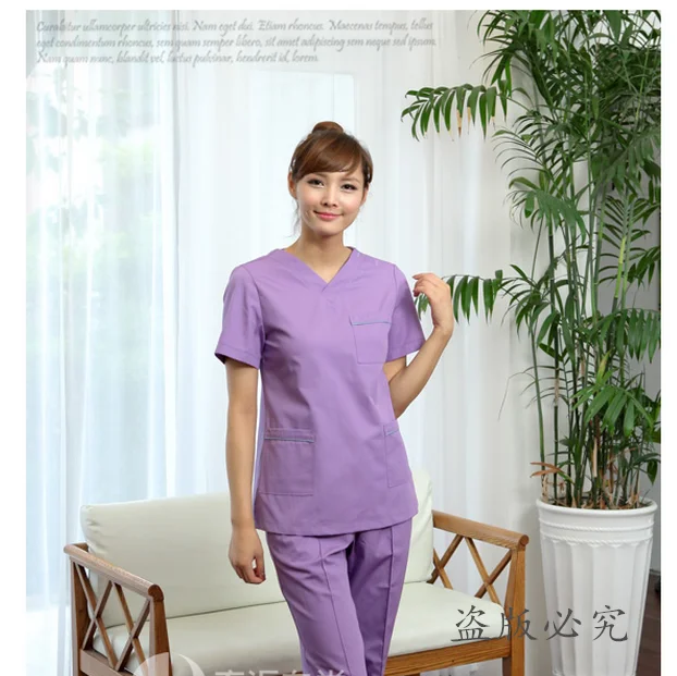 Изготовленный на заказ в Корейском стиле Для женщин костюм медика комплекты косметичка больница костюм для медсестры стоматолог спецодежды Костюмы Комбинезоны для врачей