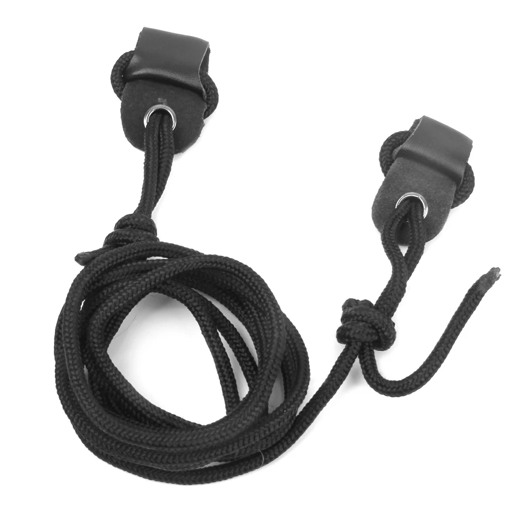 2m Black Archery Nylon Bow Stringer Bowstringer For Recurve Bow Longbow Thread - Archery Accessories String Serving Tool