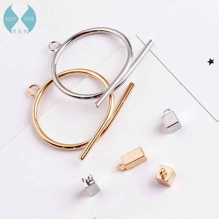 

Copper tetragonal oblong ear ear pendant round metal earring hook material accessories diy handmade earrings
