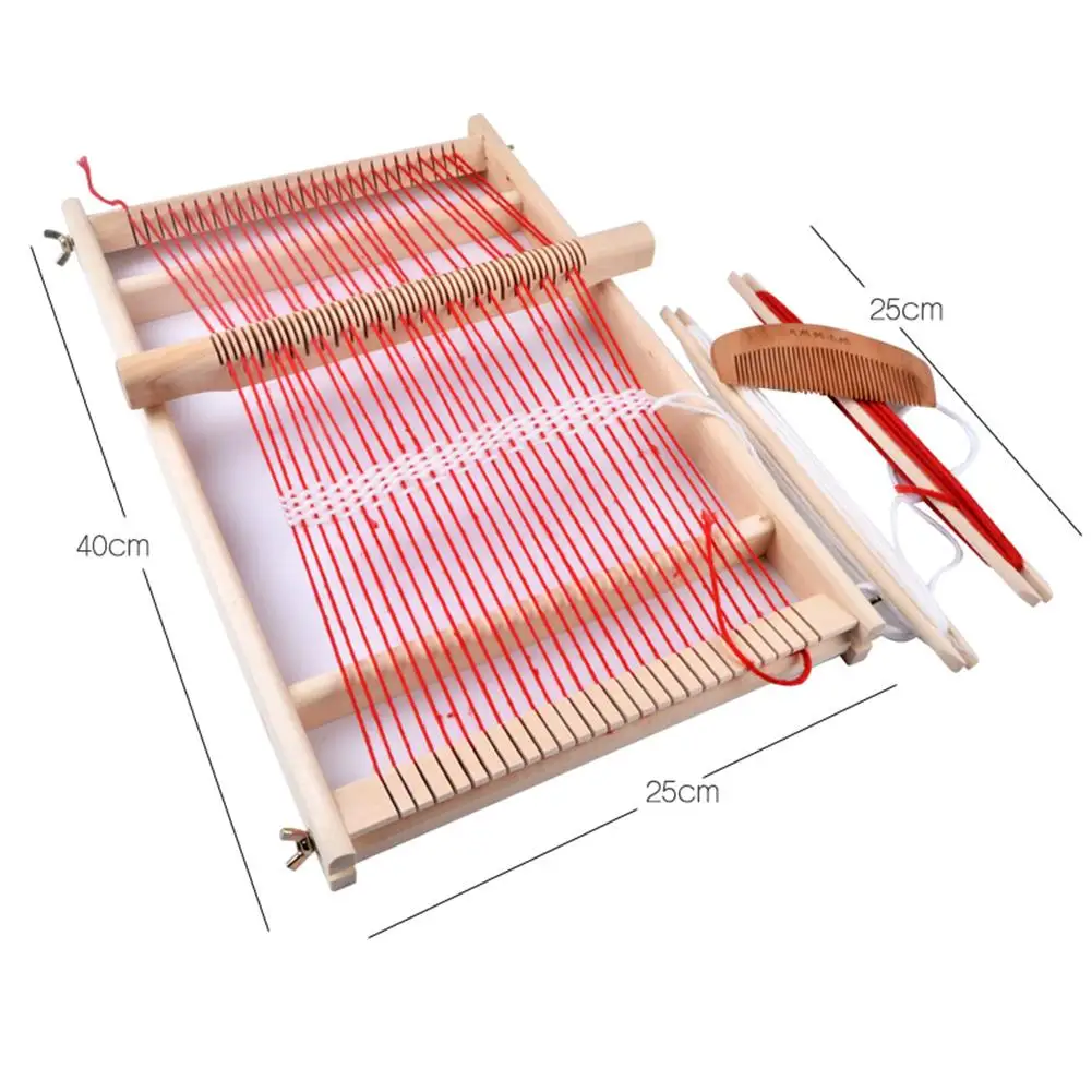 Wooden Weaving Loom Craft Yarn DIY Hand Knitting Machine Kids Educatio-y