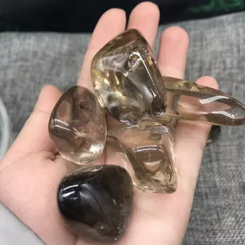 

Wholesale Natural Light Brown Crystal Rough Stone Rock Mineral Specimen Flowerpot Planting Aquarium Fish Tank Decor Stone Crafts