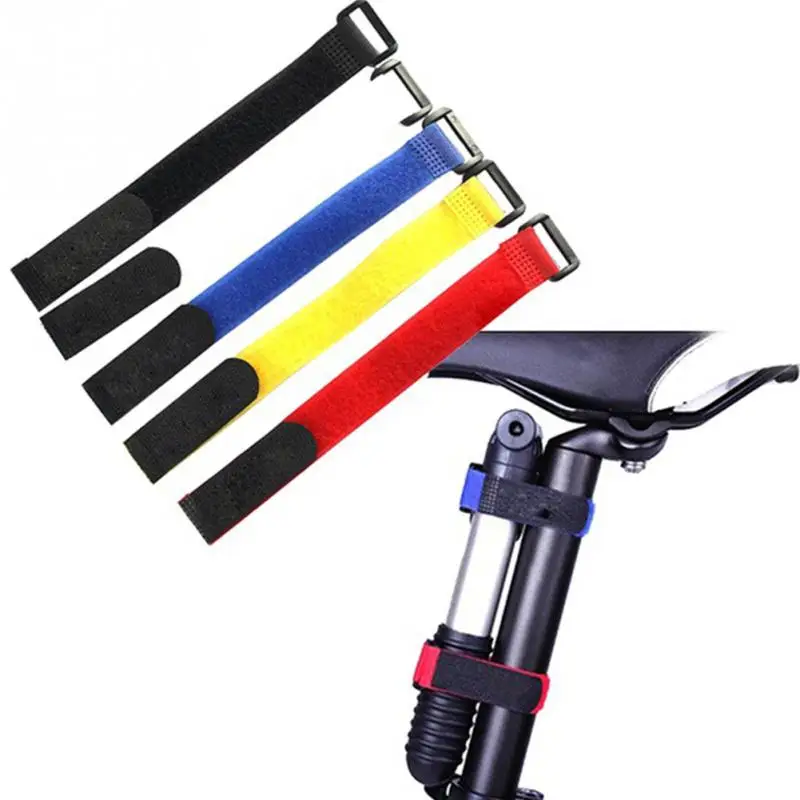 

2 x20cm 5 Pieces Magic Sticker Ties Colorful Universal Battery Strap Mountai Bike Bicycle Pump Fitted Belt #125