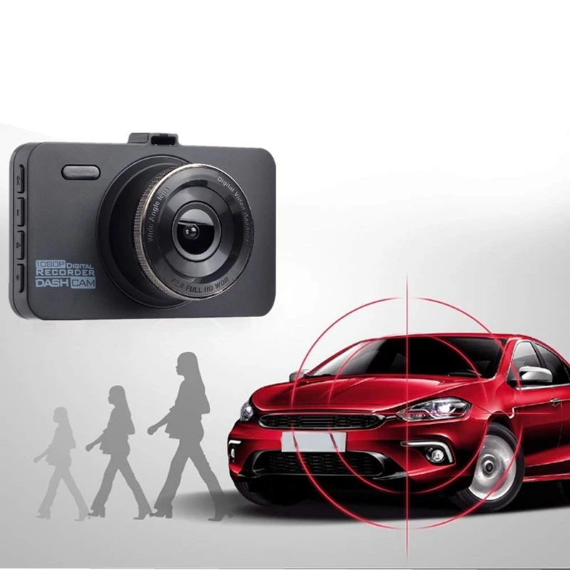 2 шт. Dash Cam, 1080 P Автомобильный видеорегистратор для приборной панели Камера Full Hd с 3-дюймовый ЖК-дисплей Экран 170 градусов Широкий формат Wdr(широкий динамический диапазон), G-Сенсор, запись цикла