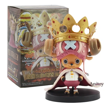 

Anime One Piece DXF The Grandline Men The 15th Edition vol.4 Tony Tony Chopper With Crown PVC Figure Collectible Model Toy 8cm
