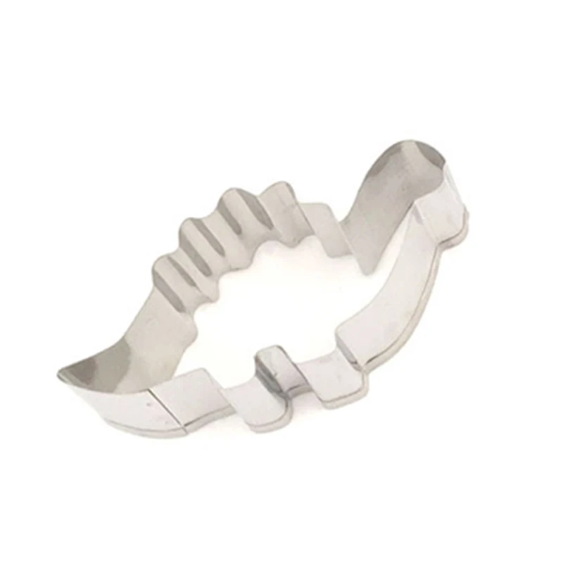 4pcs Stainless Steel Dinosaur Animal Cutter Biscuit Cookies Pastry Cake Fondant Mould-Drop