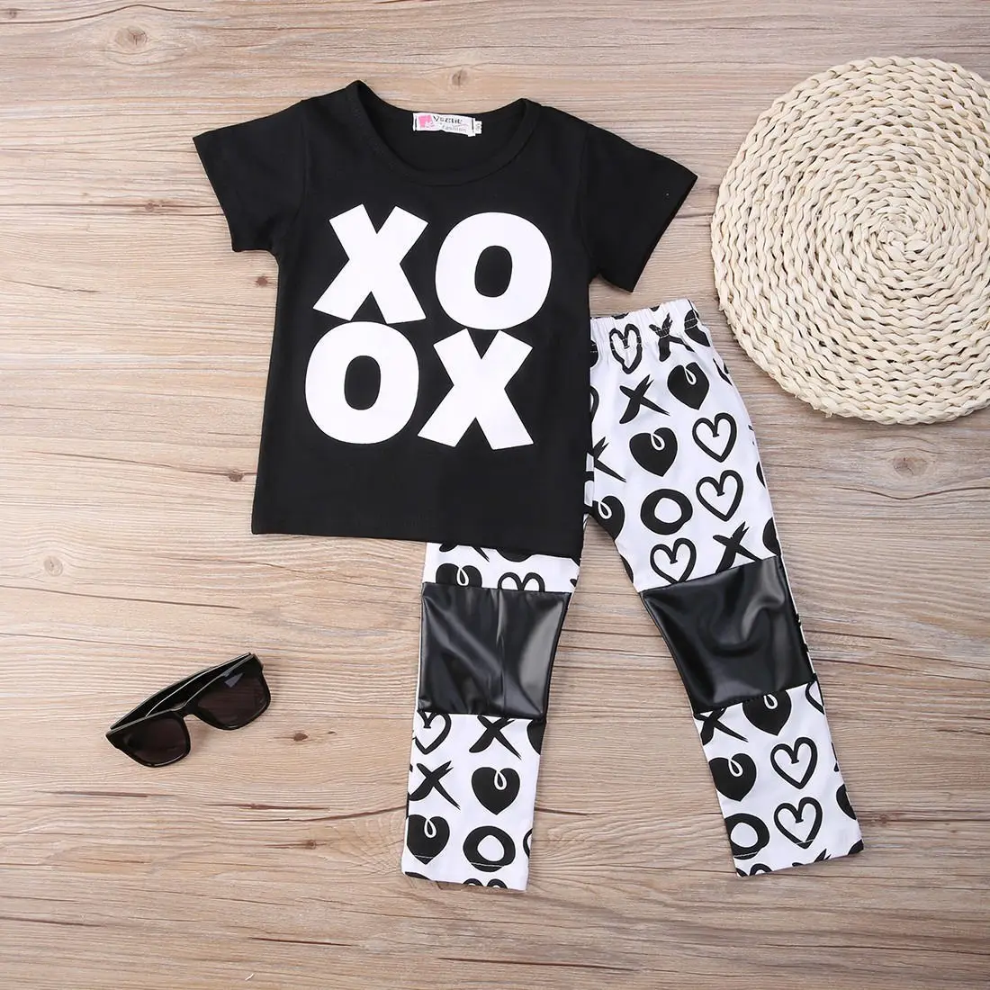 new Brand Summer Children Clothing Cool Kids Girl Clothing Set XO