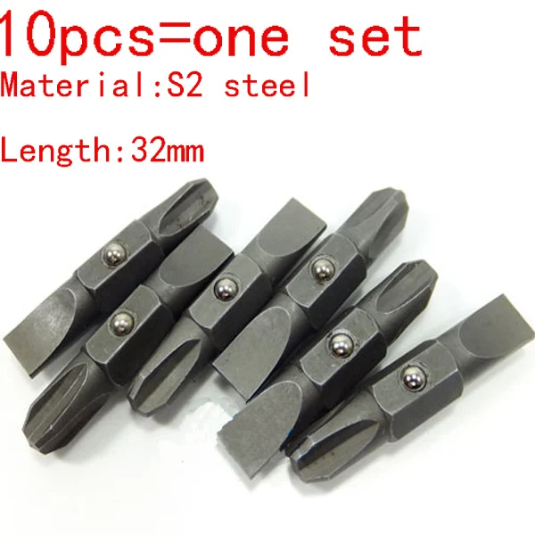 10PCS=One Set Replacement Double End Screwdriver Bit Tips For DeWALT
