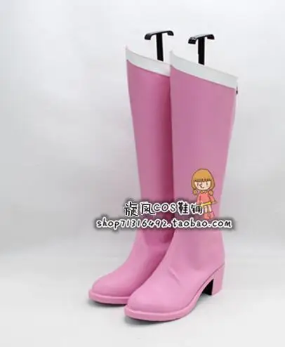 

Sailor Moon Sailor Chibi Moon Girls Pink Long Cosplay Shoes Boots