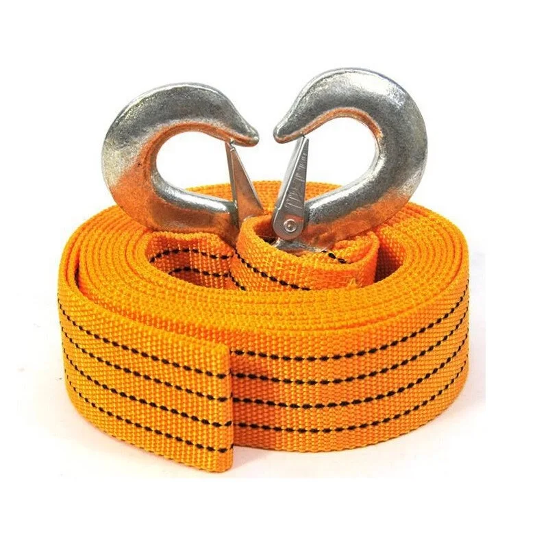 Car Tow Rope Strap Nylon 3M 3Tons Heavy Duty Self Rescue Strap Belt