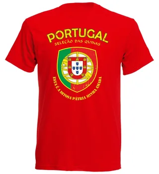 

Portugal T-Shirt Men'S Footballer Soccer 2019 Portuguesa New Fashion Brand Men Homme T Shirt