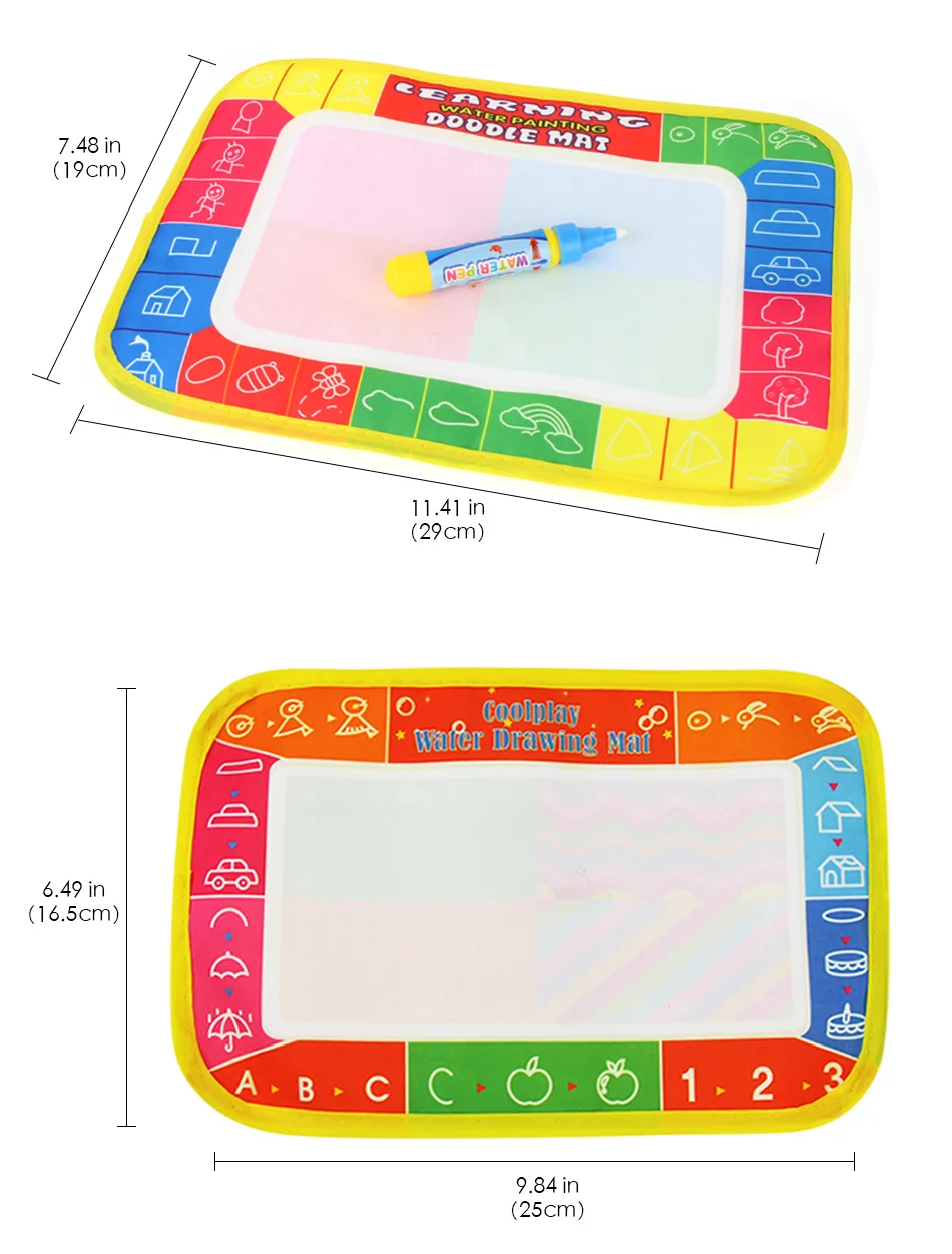 5 видов игрушек для рисования коврик для рисования воды многоразовая доска для рисования с волшебной ручкой нетоксичные Ранние развивающие игрушки для детей