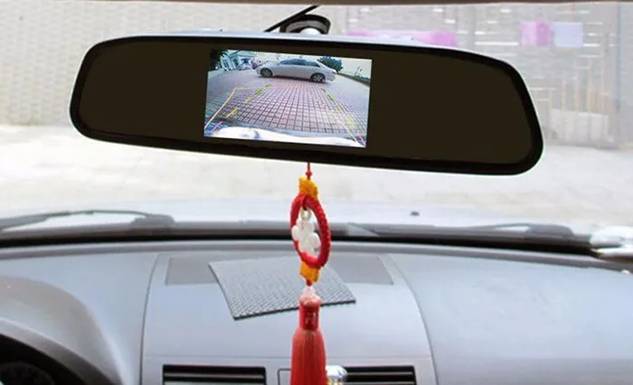 Hipppcron HD видео автостоянка монитор автомобиля зеркало заднего вида монитор 4,3 или 5 дюймов автомобиля зеркало заднего вида монитор с розничной коробкой